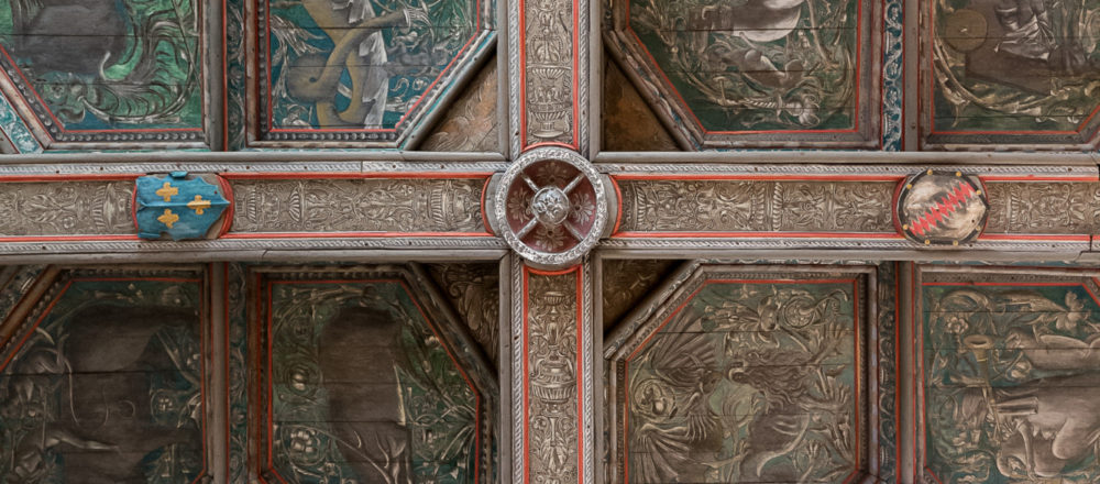 Discover the mysterious ceiling with alchemical decoration